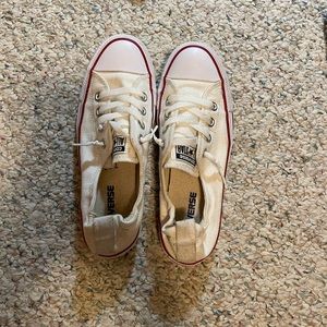 White slip on Converse